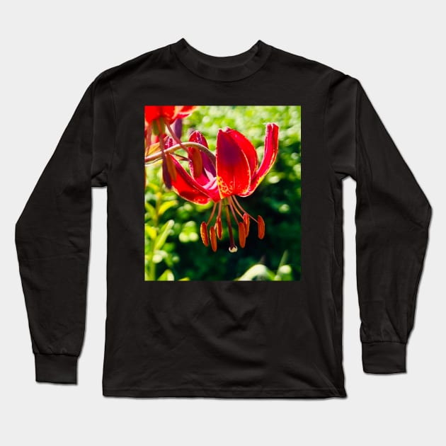 Fall Lily is Lit UP Long Sleeve T-Shirt by Photomersion